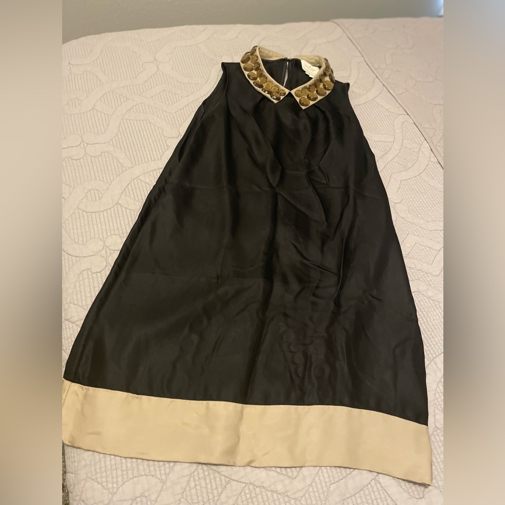Kate Spade Black Dress with Gold Accents